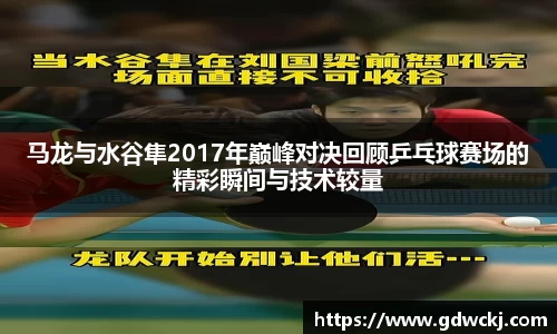 xc体育马龙与水谷隼2017年巅峰对决回顾乒乓球赛场的精彩瞬间与技术较量